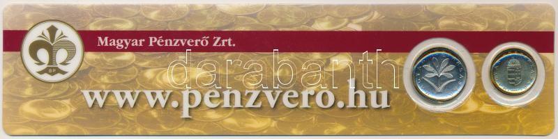 2007. 1Ft + 2Ft &quot;Magyar Pénzverő Zrt.&quot; vonalzós dísztokban T:1