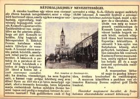 Sátoraljaújhely nevezetességei, Katolikus templom, Széchenyi tér; kiadja Farkasfalvi Kornél