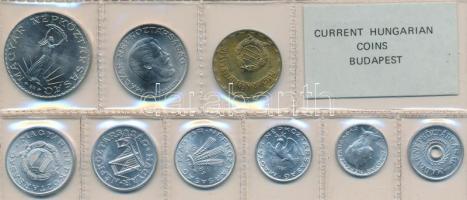 1981. 2f-10Ft 9db klf, érmés forgalmi sor fóliatokban T:1