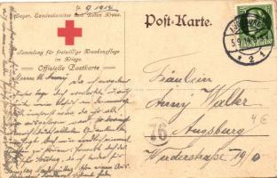 Ludwig III of Bavaria, Official Postcard of the Bavarian Red Cross (fa)