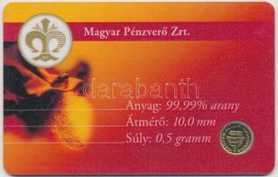 1946. 1Ft Au "Mini veret" (0.5g/0.999) díszcsomagolásban tanúsítvánnyal T:BU kis fo.
Hung...