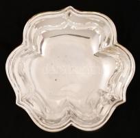 Ezüstözött Reed&Barton gyümölcstál, jelzett, d: 24 cm