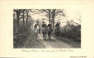Chasses a Courre - En route pour le Rendez-Vous / Hunters on horses, enroute to the rendezvous
