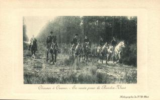 Chasses á Courre - En route pour le Rendez-Vous / hunters, enroute to the rendezvous