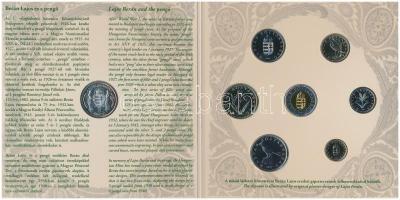 2007. 1Ft-100Ft 8klf db, szettben, benne "Berán Lajos és a pengő" Ag emlékérem (10g/0.999/...