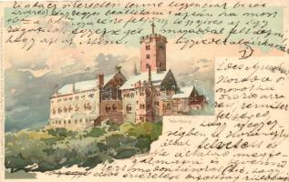 Wartburg, castle, Meissner & Buch Künstler-Postkarten Serie No. 1034. litho s: Otto Kammel