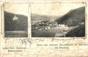 Bad Ems, Luftkur-hotel, Restaurant, Rottmannshöhe, Art Nouveau (fl)