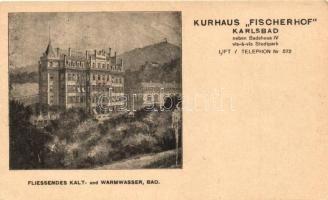 Karlovy Vary, Karlsbad; Kurhaus Fischerhof / spa