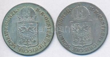 Ausztria 1849A 6kr Ag (2x) T:2-
Austria 1849A 6 Kreuzer Ag (2x) C:VF