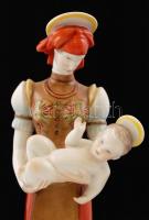 Herendi Matyó Madonna, kézzel festett, jelzett, hibátlan /  Herend handpainted porcelain Madonna m:3...