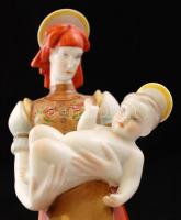 Herendi Matyó Madonna, kézzel festett, jelzett, hibátlan /  Herend handpainted porcelain Madonna m:3...