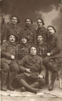 French soldiers, Chasseurs Alpins / Alpine Hunters group photo (cut)