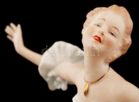 Wallendorf primadonna, kézzel festett, jelzett, hibátlan, m:27 cm/ Wallendorf prima donna, perfect c...