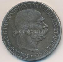 Ausztria 1900. 5K Ag &quot;Ferenc József&quot; T:2-,3 ph. Austria 1900. 5 Corona Ag &quot;Franz Joseph&quot; C:VF,F edge error