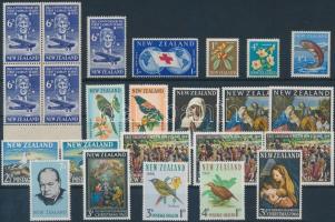 1958-1966 14 db bélyeg, 3 klf sor és 1 db négyestömb, 1958-1966 14 stamps, 3 diff sets, 1 block of 4