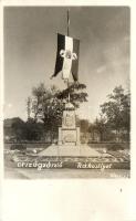 1934 Budapest XVII. Rákosliget, Országzászló, Tóth Fotó, photo