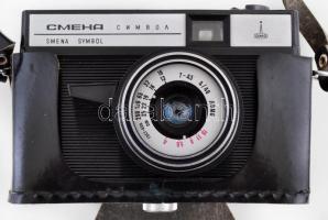 Smena Symbol orosz fényképezőgép, saját tokjában