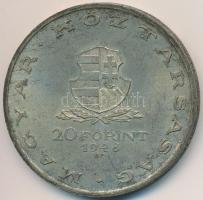 1948. 20Ft Ag "Táncsics" T:2,2- patina 
Adamo EM3