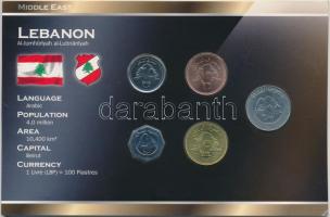 Libanon 1996-2006. 25L-500L (5xklf) lezárt kiadásban T:1 Lebanon 1996-2006. 25 Livres - 500 Livres (5xdiff) in sealed packing C:UNC