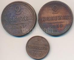 1851B 1/4kr Cu + 1851B+G 2kr Cu (2xklf) T:2,2-,3 ph.