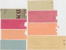 Románia / Bánffyhunyad DN 1L + 2L + 4L + 6L (2x) ívben + 20L (2xklf) + 30L + 50L "Fűrészáru adó...