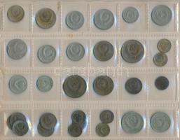 Szovjetunió 1932-1980. 1k-1R (51x) berakólapon T:vegyes
Soviet 1932-1980. 1 Kopek - 1 Ruble (51x) i...