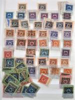 1000-es nagyságrendű okmánybélyeg készlet 4 db A4-es berakóban + magyar bélyegek és okmánybélyegek 10 lapos kis berakóban