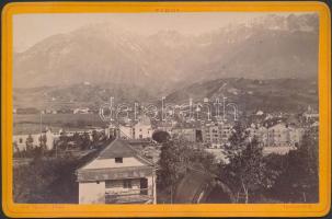 cca 1880 Ausztia, Hötting  keményhátú fotó / Austia South-Tirol, Hötting vintage photo 16x11 cm