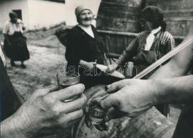 Szüreti életképek, 3 db jelzetlen fotó, 13x21 és 17x23 cm