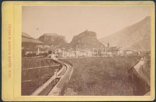 cca 1880 Olaszország: Roma, Arco, Verona 5 db keményhátú fotó / Italy: Rome, Verona, Arco 5 vintage ...