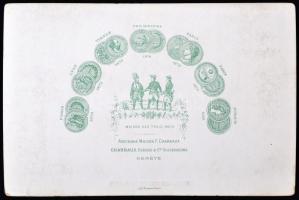 cca 1880 Svájc, Göschenen vasútállomás fotó / cca 1880 Switzerland, Göschenen railway-station photo ...