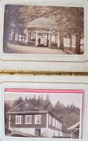 cca 1880 Korytniczai emlék 12 db érdekes fotót tartalmazó fényképalbumocska. Benne a helység nyaraló...