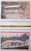 cca 1880 Korytniczai emlék 12 db érdekes fotót tartalmazó fényképalbumocska. Benne a helység nyaraló...