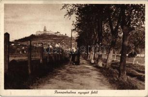 Pannonhalma - 2 db régi, képeslap az Apátság épületéről