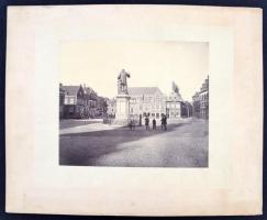 cca 1875 Hollandia Harlem nagyméretű fotó / cca 1875 Netherlands, Harlem large town view photo 34x26 cm
