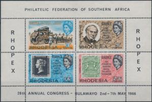 1966 Nemzetközi bélyegkiállítás blokk Mi 1