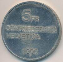Svájc 1990B 5Fr Cu-Ni "Gottfried Keller" T:1
Switzerland 1990B 5 Francs Cu-Ni "Gottf...