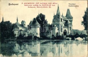 Budapest XIV. Városliget, Koch-nadrág üzletének reklámja (r)