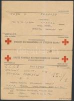 cca 1946 Vöröskeresztes hadifogoly levelezőlap