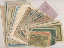 Német Birodalom / Weimari Köztársaság 1906-1923. 30db-os vegyes bankjegy tétel T:vegyes German Empire / Weimar Republic 1906-1923. 30pcs of banknotes C:mixed