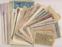 Német Birodalom / Weimari Köztársaság 1909-1923. 30db-os vegyes bankjegy tétel T:vegyes German Empire / Weimar Republic 1909-1923. 30pcs of banknotes C:mixed