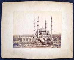 cca 1880 Törökország, Edirne Selim mecset és környéke nagyméretű fotó / cca 1880 Turkey Edirne Selim mosque large photo 46x34 cm
