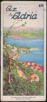 cca 1930-1940 Az Adria, sok képpel illusztrált utazási prospektus, 12p