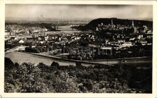 Budapest, látkép a Budai-hegyekből (ragasztónyom / gluemark)