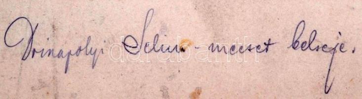 cca 1880 Törökország, Edirne Selim mecset belseje nagyméretű fotó / cca 1880 Turkey Edirne Selim mos...