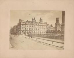 1871 Párizs porosz ostroma. 4 db feliratozott fotó a pusztításokról / 1871 Prussian siege of Paris 4 photos with descriptions 20x15 cm