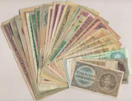 30db-os vegyes magyar és külföldi bankjegy tétel T:vegyes 30pcs of various banknotes C:mixed