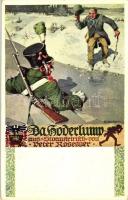 Das Hoderlump / German military art postcard, Vereines Südmark Karte Nr. 141. s: R. Assmann (fl)