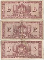 1946. 10.000BP (3x) + 100.000BP (3x) + 1.000.000BP (2x) + 10.000.000BP (2x) T:vegyes