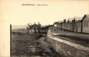 Quinéville, les Cabines / cabins at the beach